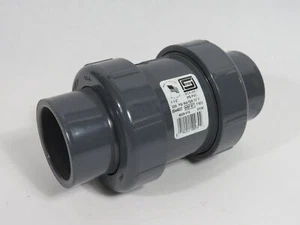 Spears 4529-015 True Union 2000 PVC Ball Check Valve 1-1/2" NO THREADED ENDS NOP - Picture 1 of 3
