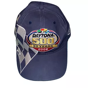 Gorra de béisbol Daytona 500 Nascar 2008 bordada ajustable 50 aniversario - Imagen 1 de 6