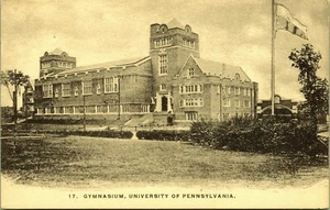 Postal de Gimnasio Universidad de Pennsylvania Houston Club U of P DB - Imagen 1 de 2
