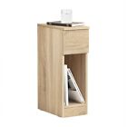 SoBuy Bedside Table with Drawer Sofa Side Table Narrow FBT111-N