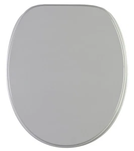 WC SITZ TOILETTENDECKEL KLODECKEL KLOBRILLE DECKEL TOILETTENSITZ MANHATTAN GRAU - Bild 1 von 10