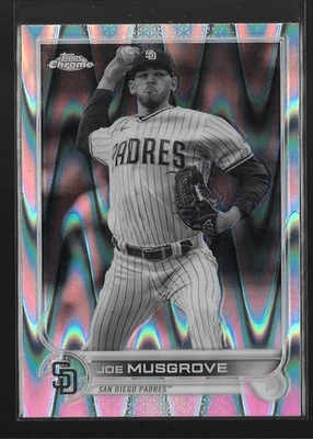 2022 Topps Chrome Negative Refractor Joe Musgrove #11 San Diego Padres - Image 1 of 2