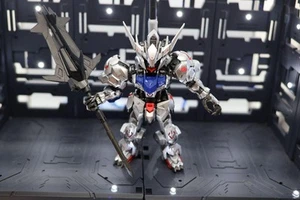 SD Gundam model kits Gunpla Fully Painted Silver Mgsd Barbatos - Imagen 1 de 5