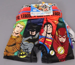 Handcraft Boys' Justice League Boxer Briefs 4pk Boxer Briefs - Size 6 - Picture 1 of 5