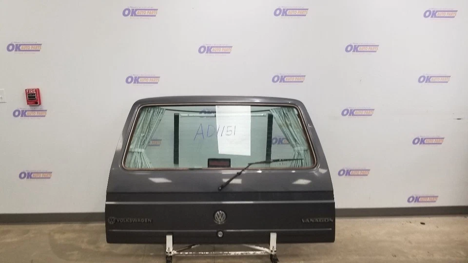 1987 VOLKSWAGEN VANAGON REAR HATCH UPPER DECKLID ASSEMBLY WITH WIPER GRAY — 第 1/4 张图片