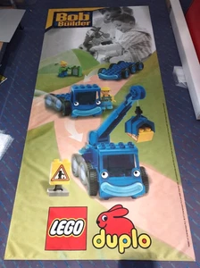 LEGO Display Flag Cloth Duplo Banner RARE Store Bob the Builder merchandise - Picture 1 of 4