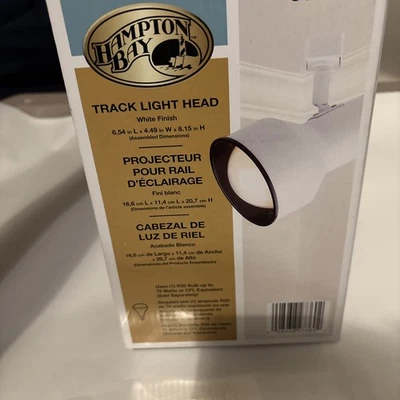 Cabezal de Pista Hampton Bay Luz Acabado Blanco 555119 Nuevo-Caja Abierta Foto 1 de 4