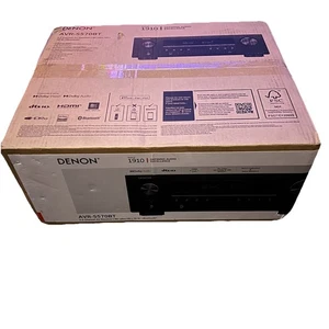 Denon AVR-S570BT 8K Video & Surround Sound 5.2 Ch. Receiver Brand New Sealed - Picture 1 of 6