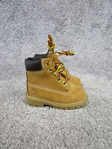 Timberland Boots Baby Toddler Size 4 C Wheat Nubuck