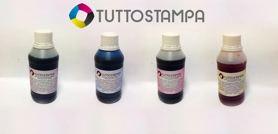 INCHIOSTRI ALIMENTARI PER STAMPANTI SU BASE EPSON DI CIALDE  DA PASTICCERIA - Image 1 of 1