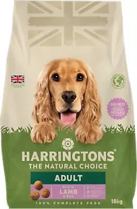 Harringtons Complete Dry Adult Dog Food Lamb & Rice 18kg - Made with All Natural - Picture 1 of 8