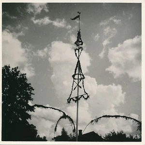 Ph. Paul Coze - SUÈDE c.1935 - Mât de la Saint Jean Dalécarlie - Div 7795 - Imagen 1 de 2