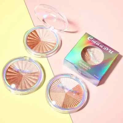 Multi Use Colorful Shimmer Glitter Highlighter Mineral Baked Powder Highlighting - Image 1 of 4