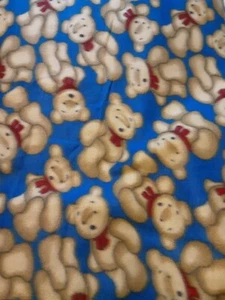Fabric Teddy Bear Fleece 44 L X 60 W Multicolor - Picture 1 of 2