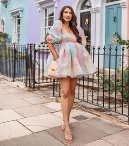 Selkie The Rainbow Puff Mini Dress 1X NWT - Picture 1 of 9