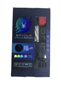 Men’s Spyder Performance Mesh Boxer Briefs Sport Underwear Pack 4 Size Large - Picture 1 of 10
