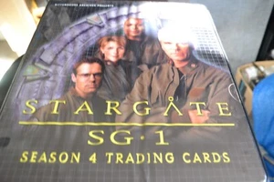 (Empty) STARGATE SG1 SEASON 4 BINDER ( COVERS RIPPLED )+ 12 Empty pages - Picture 1 of 3