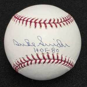 DUKE SNIDER Signed Official MLB Baseball-HALL OF FAME-BROOKLYN DODGERS-JSA - Picture 1 of 10