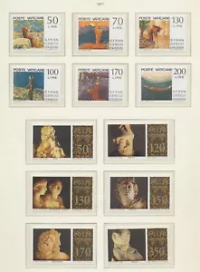 VATICANO - Scott 607-612 & 617-622 - MNH - 1977 --b - Foto 1 di 1