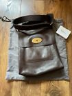 Genuine Mulberry Large Antony Icon Brown Leather Cross Body Bag Messenger