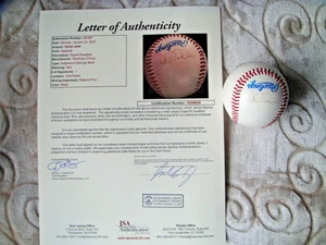 Derek Jeter signed baseball ball autograph full JSA COA LOA certified - Picture 1 of 4