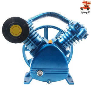 Testa Pompa Compressore Aria Doppio Cilindrico 5,5HP 175PSI Tipo V Doppio Stadio - Foto 1 di 9
