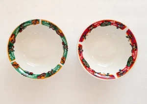 Set 6 Gibson Ceramic Bowls Looney Tunes 3 Baseball 3 Football TAZ - Picture 1 of 12