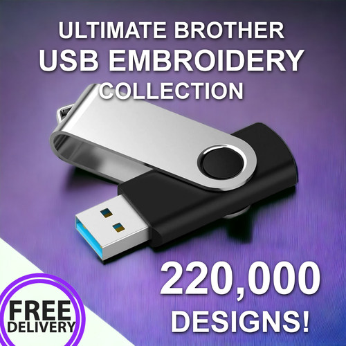 The Ultimate Brother Embroidery USB Design Collection + Viewing