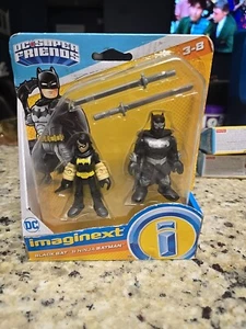 2018 FISHER PRICE IMAGINEXT DC SUPER FRIENDS - BLACK BAT & NINJA BATMAN - Picture 1 of 5