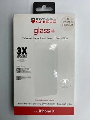 ZAGG InvisibleShield Glass + Screen Protector for iPhone X and iPhone XS (5.8") - Image 1 of 2
