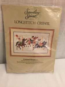 Something Special Longstitch Crewel Embroidery Carousel Picture 40178 10 X 20  - Picture 1 of 8