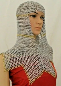 Chainmail Alluminum Hood With Zig Zag Edge - Picture 1 of 4