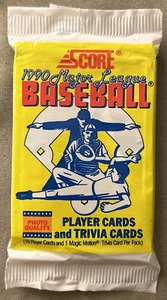 1990 Score Card Pack Mike Boddicker Red Sox (Top) Mike Munoz Dodgers Rookie Back - Picture 1 of 2