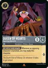Queen of Hearts - Capricious Monarch 192/204 Rare Rise of the Floodborn Disne...