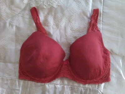 Бюстгальтер с подкладкой на косточках triumph Великобритания 36C США 36B евро 80C Франция 95C вишня - Изображение 1 из 4