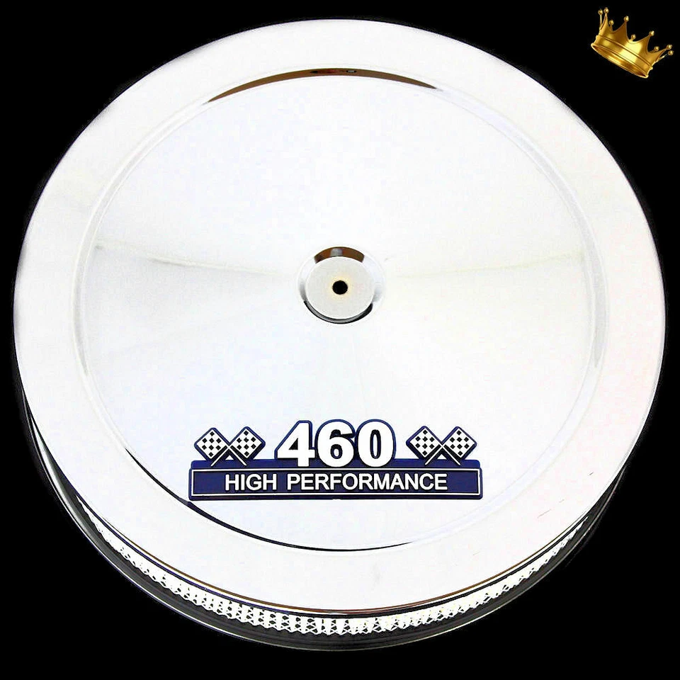 Filtro de aire cromado Ford 460 con emblema 460 se adapta a motores Ford 460 Big Block Foto 1 de 1