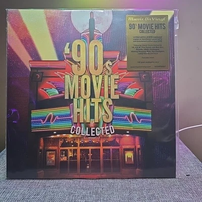 90s Movie Hits Collected - Various - 2 LP Yellow/Green Translucent Vinyl Record - Image 1 of 3