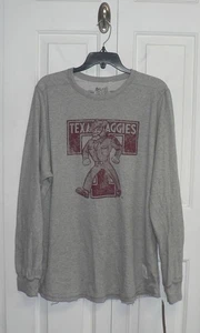 Retro Brand Texas A&M Aggies Vault Sarge Deconstructed Long Sleeve Grey 2XL $55 - Picture 1 of 4