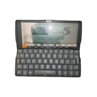 Psion Series 5 Palmtop Handheld Computer PDA - Stylus & Leather Case Tested VGC - Image 1 of 4
