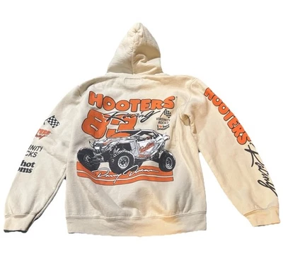 Hooters Danny Duncan Sudadera con Capucha Para Mujer’s S Bronceado Virginity Rocks Gráfico Sudadera con Capucha Foto 1 de 4