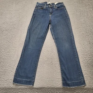 Levi's 512 Perfectly Slimming Womens Size 4M Blue Denim Straight Leg Jeans 27x29 - Picture 1 of 17