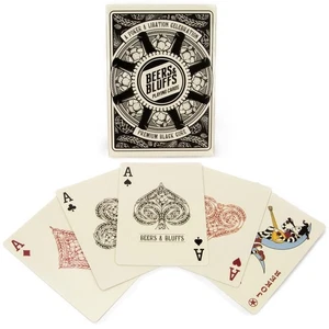 DOS PAQUETES - Tarjetas de Poker Cervezas y Faroles - Baraja de 52 Cartas + 2 Comodines - Imagen 1 de 3