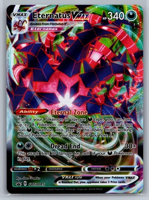 Pokemon TCG SWSH: Sword & Shield Promo Cards #SWSH045 Eternatus VMAX NM - Image 1 of 4