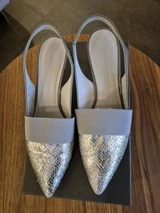Slingpumps Kennel & Schmenger, Gr. 6/39, metallic/beige/grau - Bild 1 von 7