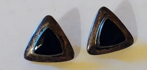 925 Sterling Silber Soma Dreieck Ohrringe 6 Gramm signiert - Bild 1 von 4