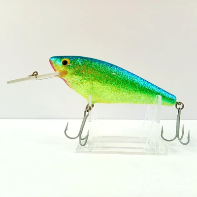 De colección Bagley MONSTER SHAD Deslumbramiento Negro en Chartreuse MSD-Z09 4.5" EXC Foto 1 de 4