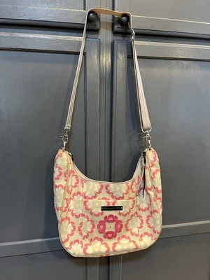 Petunia Pickle Bottom Touring Tote Diaper Bag Crossbody Beige Pink Pattern - Image 1 of 4