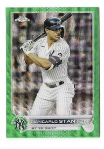 2022 Topps Chrome Giancarlo Stanton Green Refractor /99 #139 New York Yankees - Picture 1 of 2