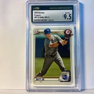 2020 Bowman Prospects Bobby Witt Jr. #BP-25 1st Bowman Mint 9.5 Royals - Bild 1 von 4