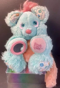 Brush A Loves Plüschtier 10 Zoll türkis Tuttie Cutie 1989 AmToy Stofftier Vintage LESEN - Bild 1 von 20